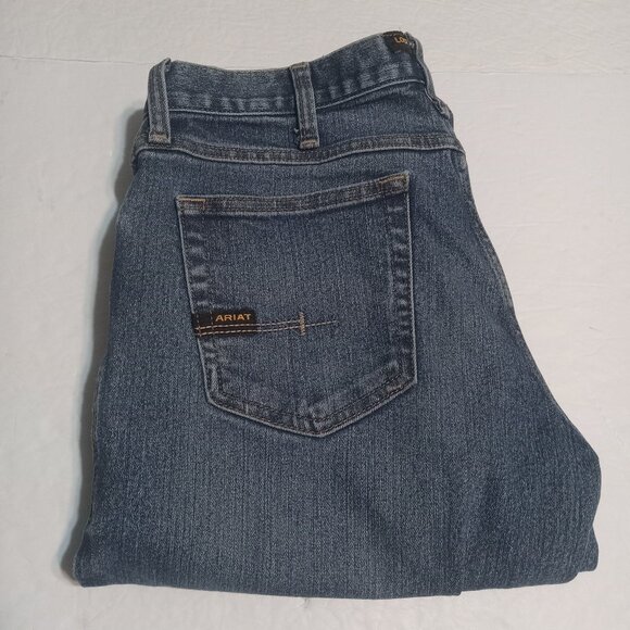 Ariat Men's Rebar M$ Relaxed Durastretch Basic Boot Cut Jeans 30 10016221 - Picture 1 of 8